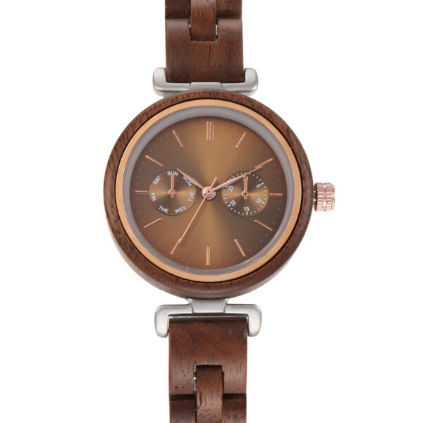 Mami Bois d’Ébène – Montre Femme Quartz & Bois Naturel